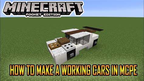 How to make a car minecraft pe