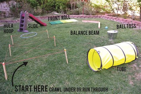 How to make a cheap obstacle course