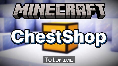 How to make a chestshop in minecraft