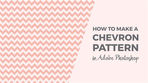 How to make a chevron pattern in YouTube
