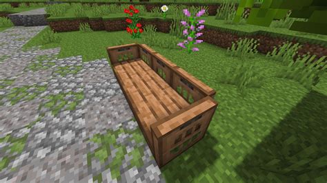 How to make a decobench in minecraft
