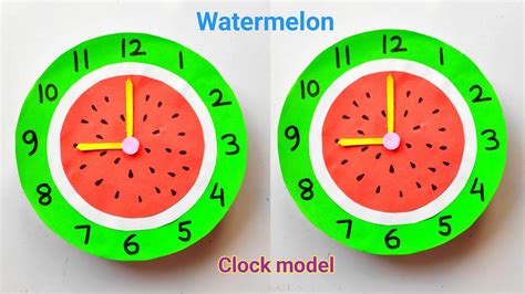 How to make a digital clock for school project with paper.  This clock model also the w...