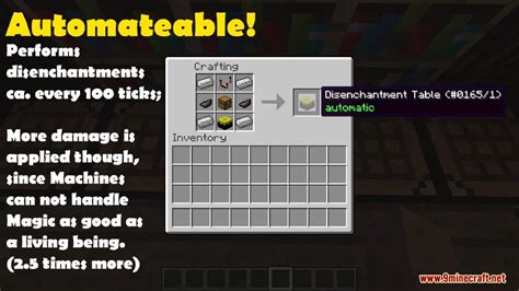 Use a Peat Farm + Peat Generator to generate power, then pipe it in with energy cables. Cheat in a Creative Battery and put it next to the Disenchanter. Turn off energy consumption in the config file, then you won't have to worry about power. Lothrazar 1.16 old version question labels on Dec 17, 2020. ThePandaMan135 completed on Dec 17, 2020.. 