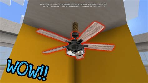 How to make a fan in minecraft