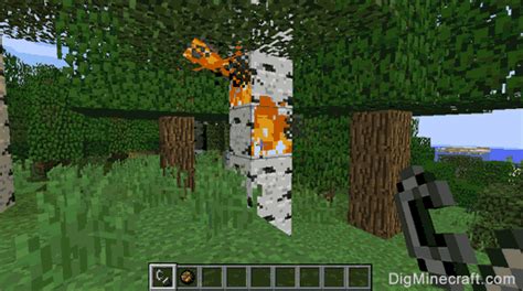 How to make a fire in minecraft
