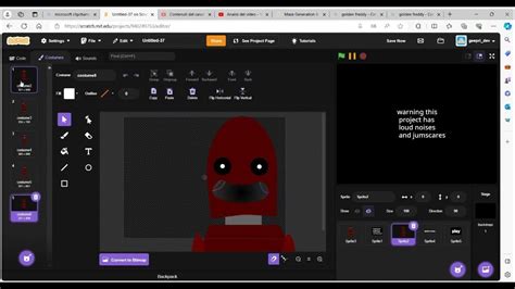 How to make a fnaf fan game on scratch part 1 Menu YouTube