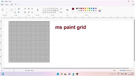 How to make a grid in ms paint.  You can customize the grid color, sty...