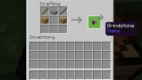 How to make a grindstone minecraft
