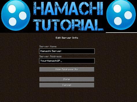 How to make a hamachi server minecraft