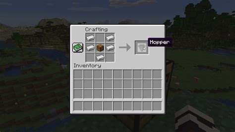How to make a hopper in minecraft