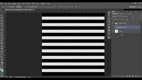 How to make a horizontal stripes pattern in tutorial by