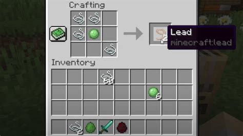 How to make a lead. How To Make A Lead in Minecraft. Gather four strings and one slimeball. Arrange the items according to the crafting recipe for leads (details above). Crafting the recipe will yield two leads. Spiders, located in the Overworld at night, drop string. They can also be found in caves and abandoned mine shafts. 