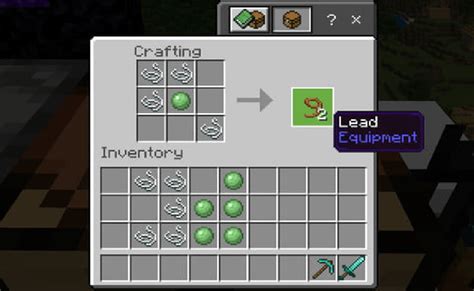 How to make a lead in minecraft