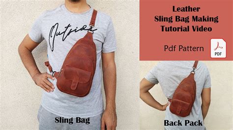 How to make a leather sling bag with pattern and tutorial YouTube