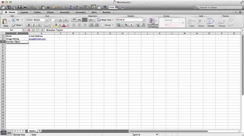 How to make a mailing list in Excel YouTube