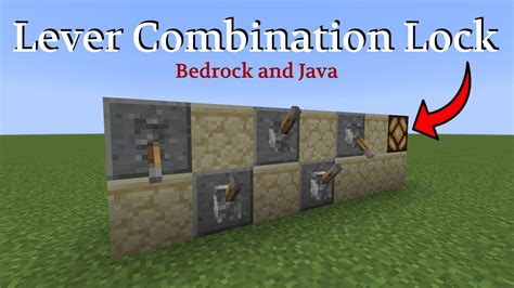 How to make a minecraft combination lock