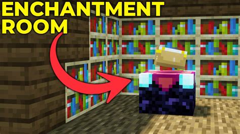 How to make a minecraft enchantment room