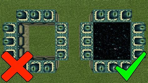 How to make a minecraft portal pe