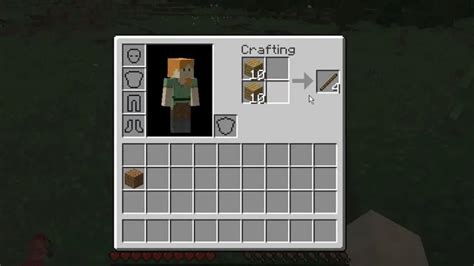 How to make a minecraft stick