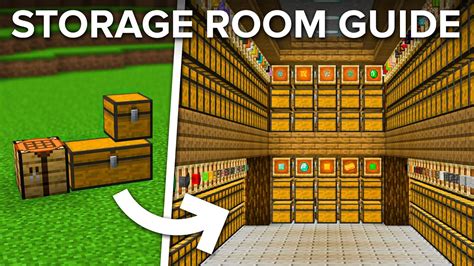 How to make a minecraft storage system
