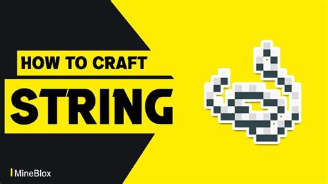 How to make a minecraft string bracelet