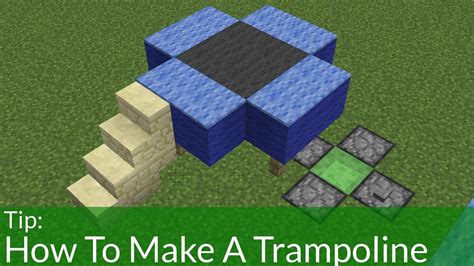 How to make a minecraft trampoline