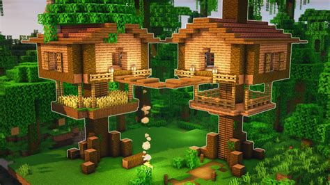 How to make a minecraft tree house