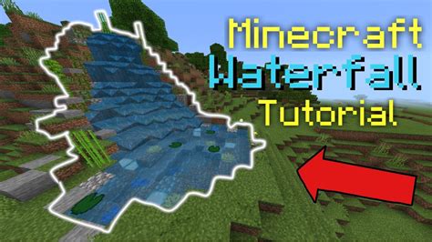 How to make a minecraft waterfall