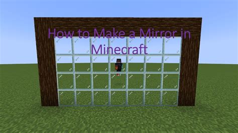 How to make a mirror on minecraft