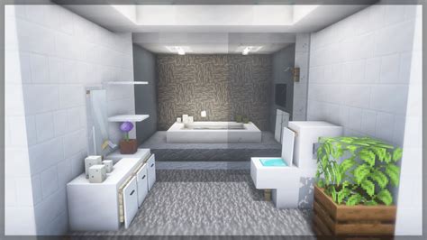 How to make a modern bathroom in minecraft!!! YouTube