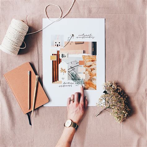 How to make a mood board. Here are the points to keep in mind while creating a mood board:-. #1. Collect inspiration for a mood board: The first step is to collect things that inspire you, for example, images, fonts, textures, typography, etc., and create a project outline. #2. 