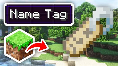 How to make a name tag minecraft