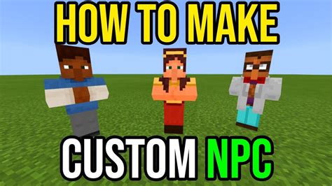 How to make a npc in minecraft
