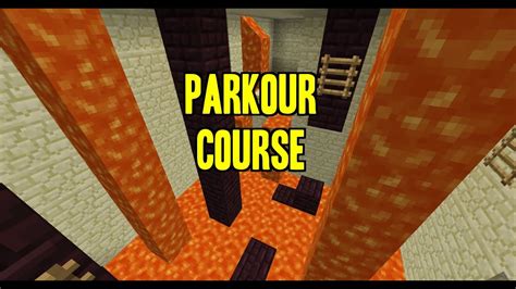 How to make a parkour in minecraft