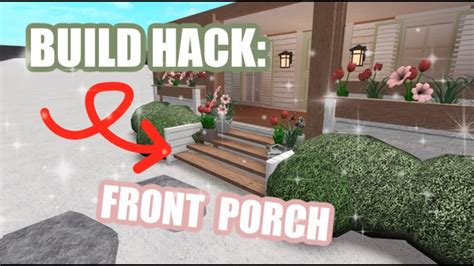 How to make a porch in bloxburg with advanced placing Builders Villa