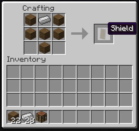 How to make a sheild in minecraft
