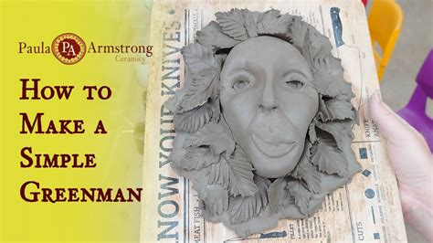 How to make a simple Greenman mask - YouTube