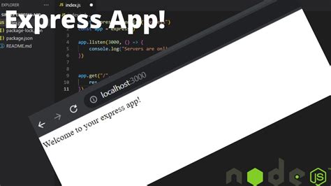 How to make a simple express app (node.js) YouTube