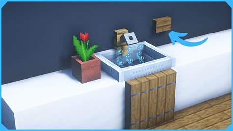 How to make a sink in minecraft