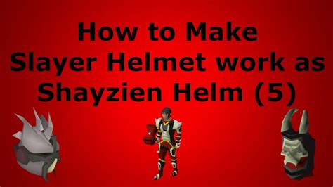 The full slayer helmet (f) is a level 20 slayer helmet with bonuses