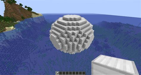 How to make a sphere minecraft