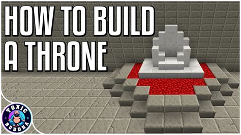 How to make a throne in minecraft