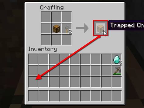 How to make a trap chest minecraft