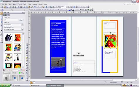 How to make a trifold brochure in Microsoft Publisher YouTube
