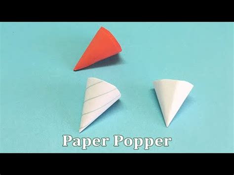 How to make a two fold popper - YouTube