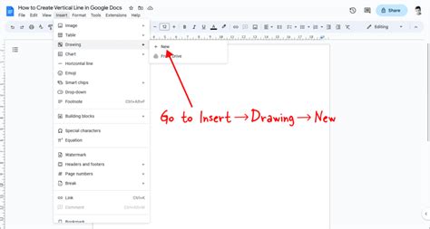 How to make a vertical line in Google Docs YouTube