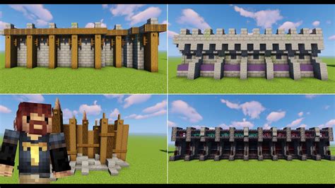 How to make a wall in minecraft