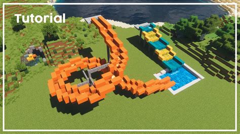 How to make a waterslide on minecraft