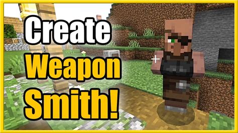 How to make a weaponsmith in minecraft. Things To Know About How to make a weaponsmith in minecraft. 