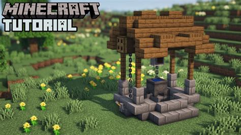 How to make a well in minecraft
